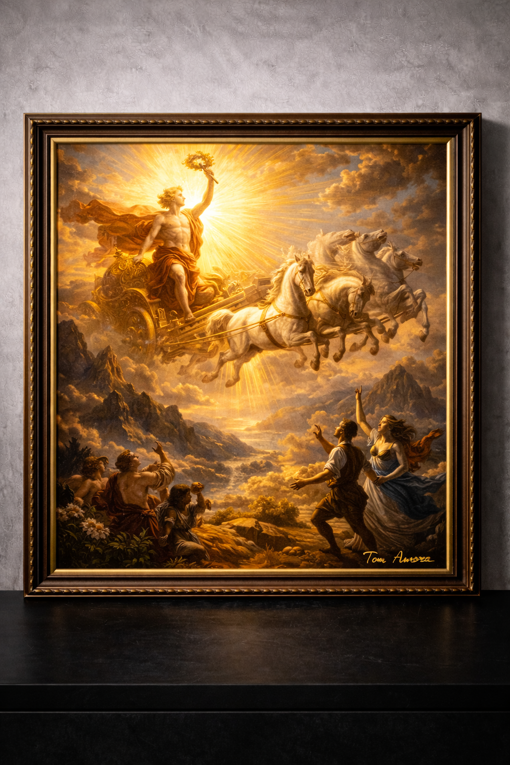 Ascent in golden glory