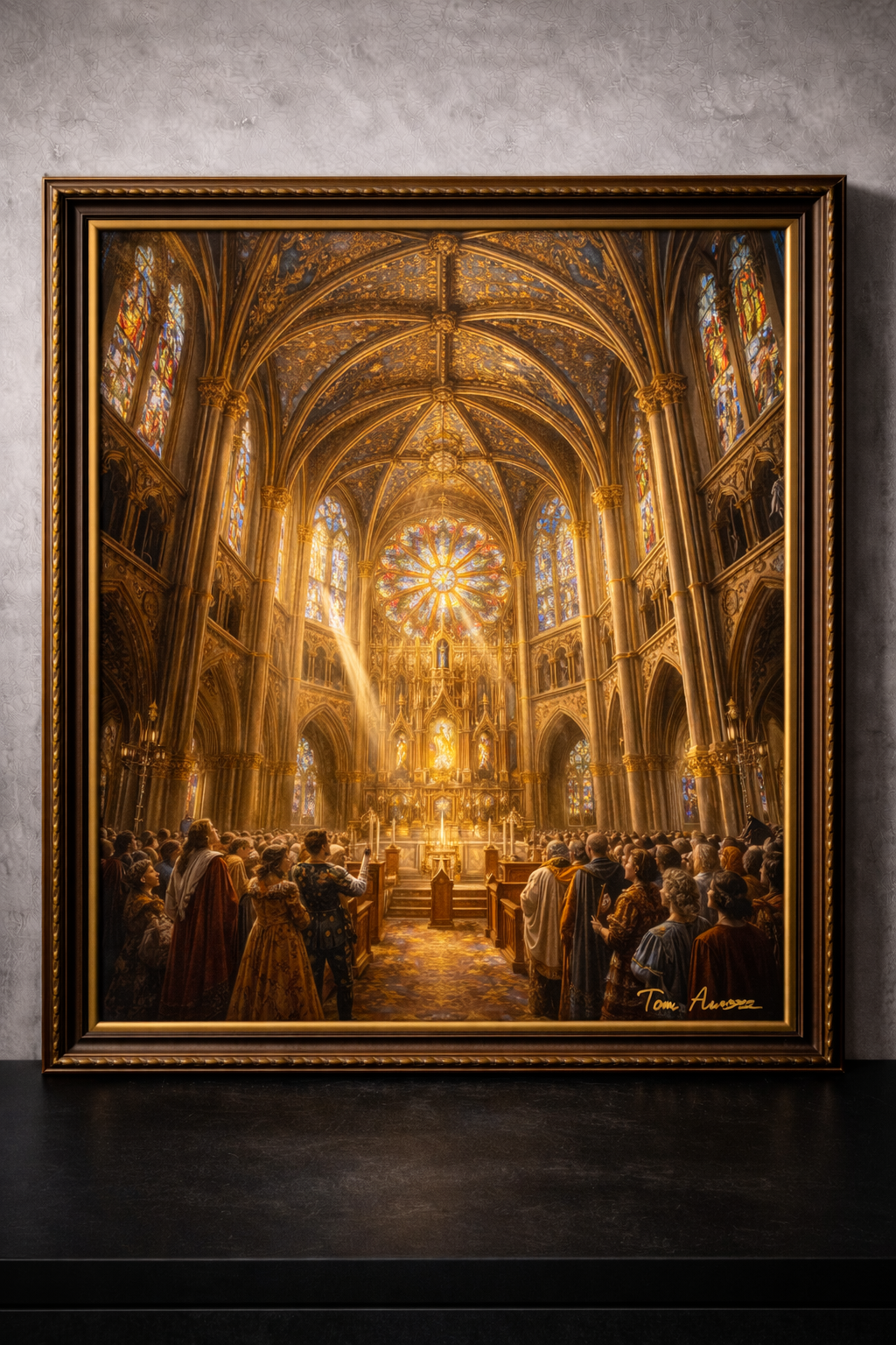 Gothic cathedral grandeur and reverence