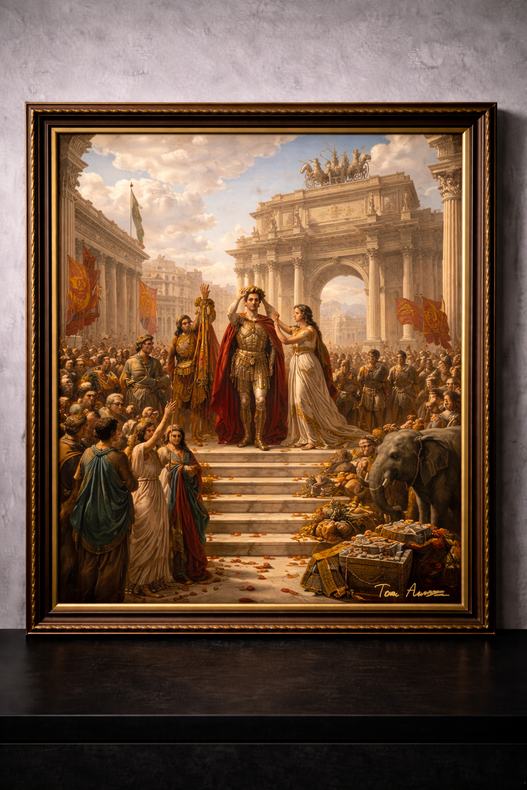 Triumphant return to Rome