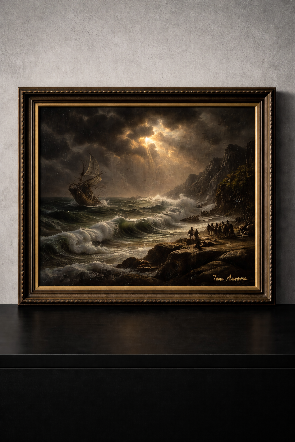 Sunset over a mountain pass