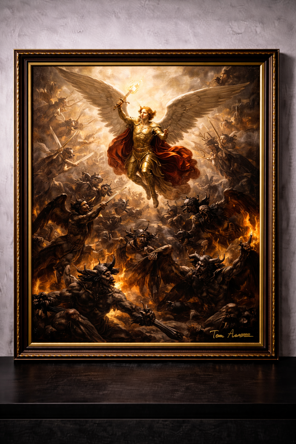 Celestial battle: angels vs demons