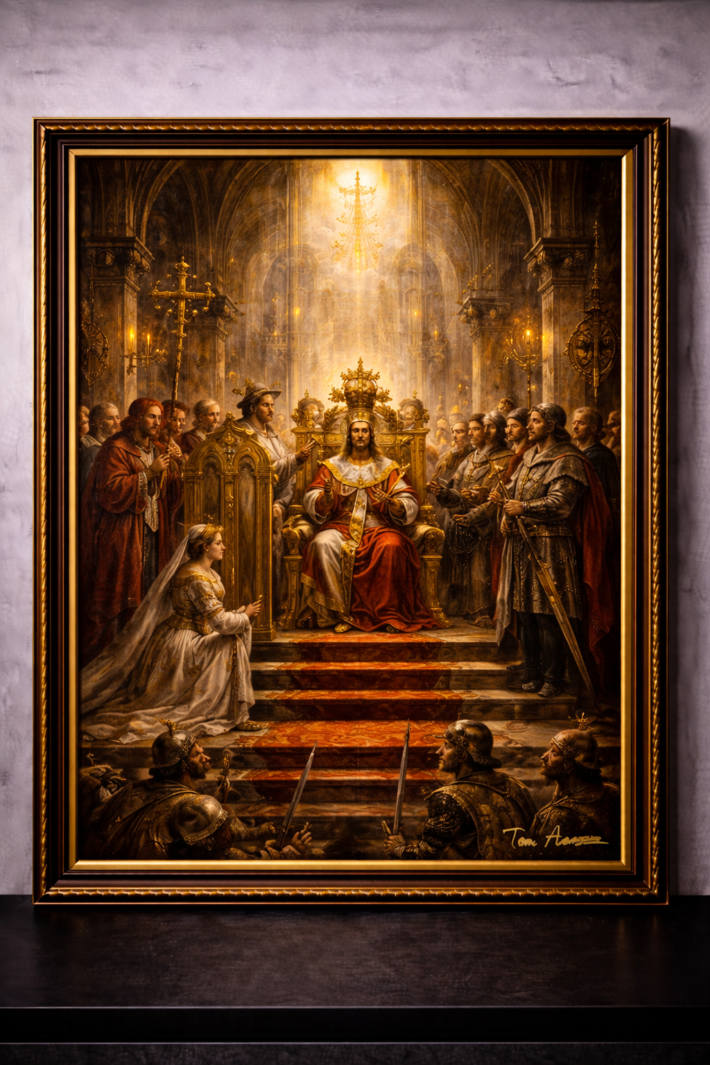 Coronation in the grand cathedral